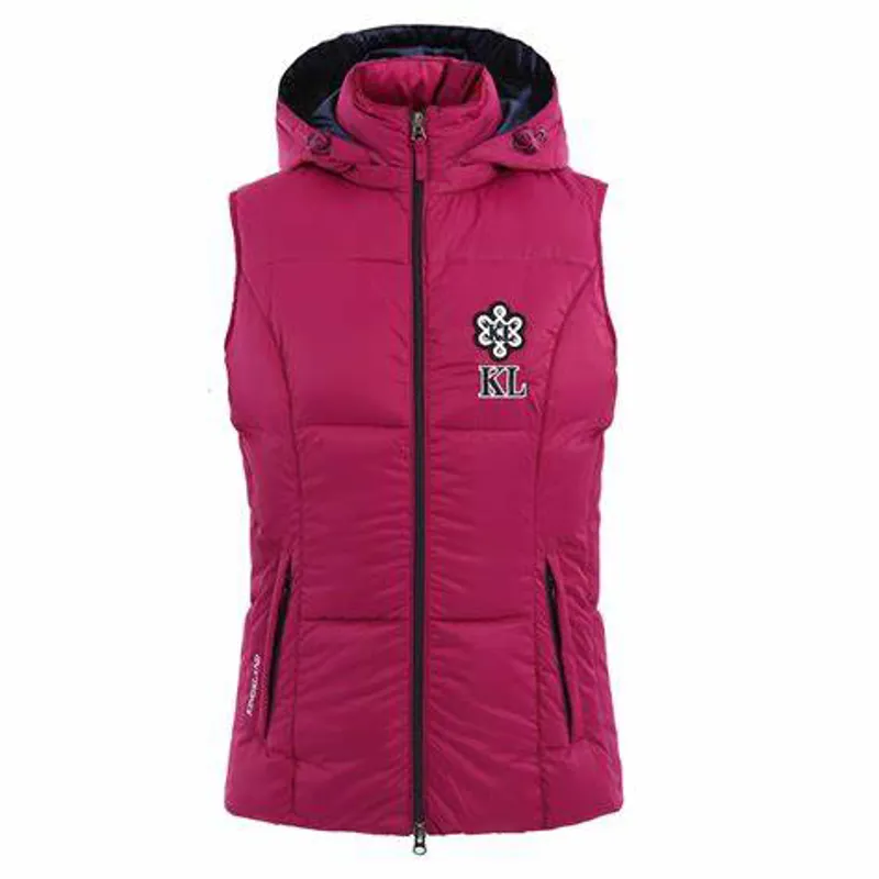 Kingsland Fayette Ladies Down Vest - Purple Boysen Berry